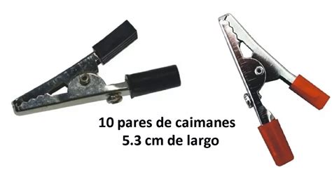 10 Pinzas Tipo Caiman Rojo Y Negro Caimanes Acumulador Mebuscar México