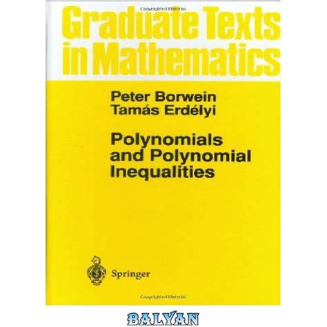 خرید و قیمت دانلود کتاب Polynomials And Polynomial Inequalities ا چند