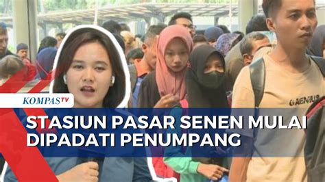 Pantauan Libur Nataru Penumpang Mulai Padati Stasiun Pasar Senen Jakarta