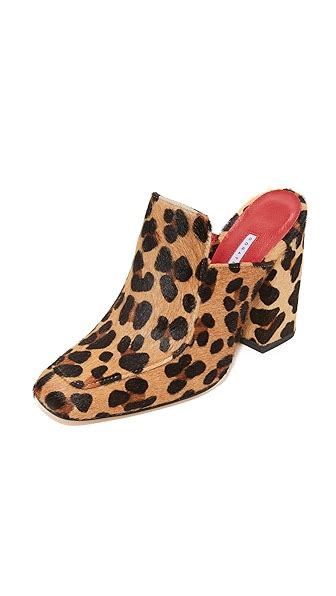 3 Stores In Stock Dorateymur Munise Leopard Print Calf Hair Mules