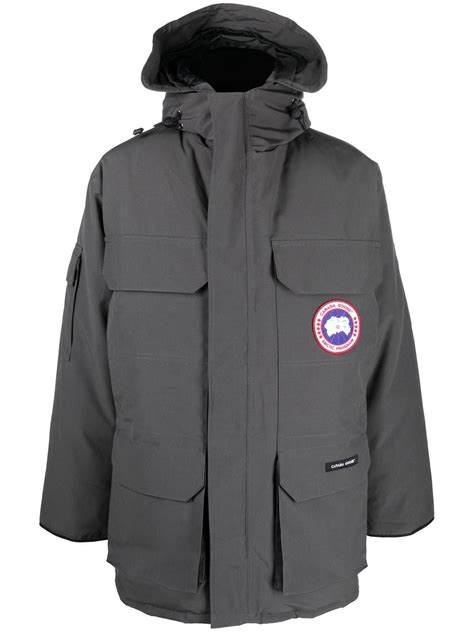 Canada Goose Logo Patch Coat - Farfetch