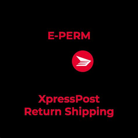 Pre-Paid Xpresspost Return Shipping Label – Short-Term E-PERM Radon