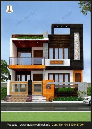 30 Feet Modern House Elevation Design Service At Rs 7 Square Feet In