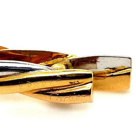 Vintage Cartier Trinity 18 Karat Gold Tie Clip For Sale At 1stdibs