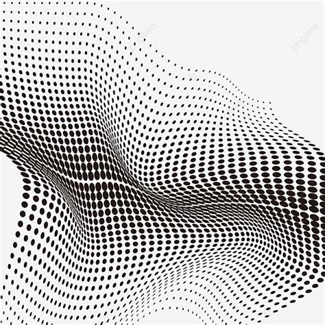 An Abstract Black And White Background With Halftone Dots On The Side