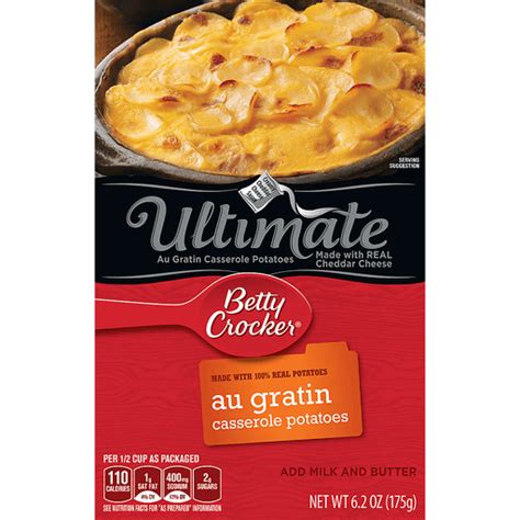 Betty Crocker Au Gratin Casserole Potatoes Potatoes And Stuffing Superlo Foods