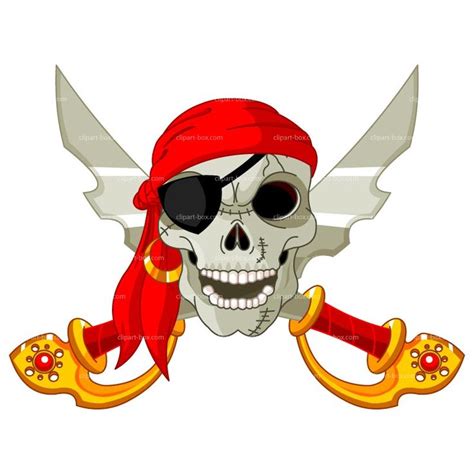 Girl Pirate Skull Clip Art