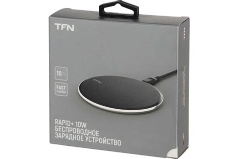 Беспроводное зарядное устройство TFN RAPID+ 10W black -QI01 TFN-QI01 ...
