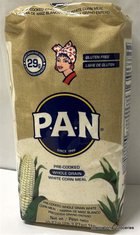 PAN Pre Cooked Whole Grain White Corn Meal 1kg BBD 20 07 23 GS