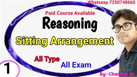 Seating Arrangement Linear And Circular Sitting Arrangement Reasoning