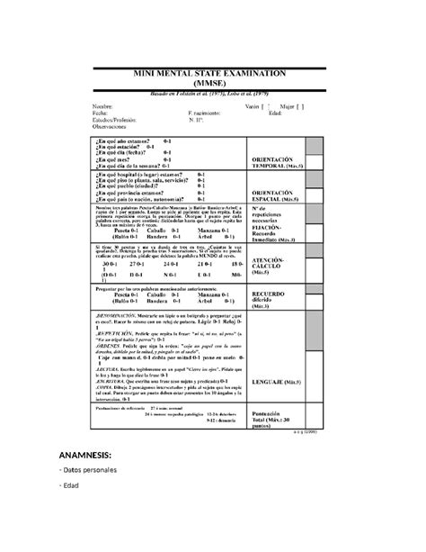 Psicopato Tarea Academica 1 Psicopatologia Anamnesis Datos