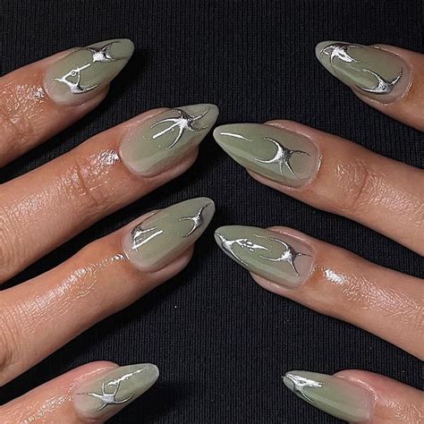 GEL X NAILS RIVERSIDE CA On Instagram Sage Green Airbrushed Base