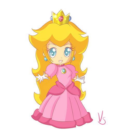 Chibi Princess Peach by Valorie-Sonsaku on DeviantArt