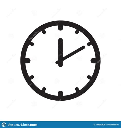 Icono Del Reloj Vector Del Icono Del Tiempo Stock de ilustración