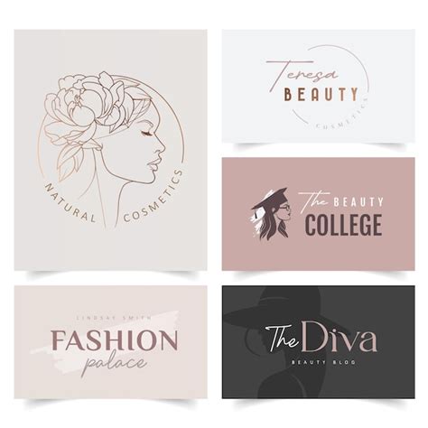 Premium Vector | Editable logo design for Feminine business with ...