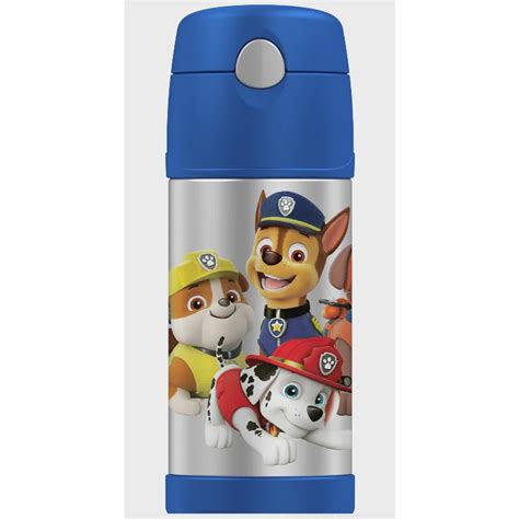 Garrafa Térmica Thermos Patrulha Canina Azul 12 horas armazenamento