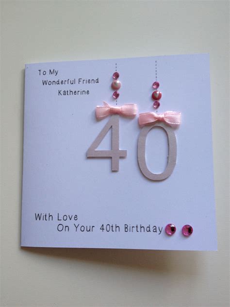 Handmade Th Birthday Card For Friend