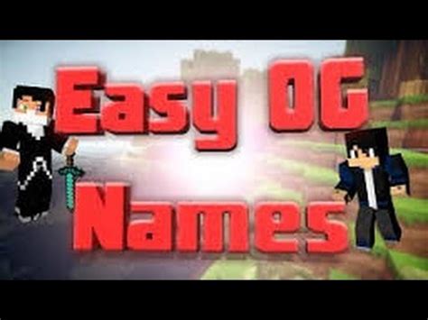 How To Get Og Minecraft Names Youtube