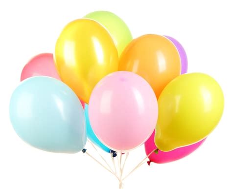 Premium Photo Colorful Balloons Isolated On White