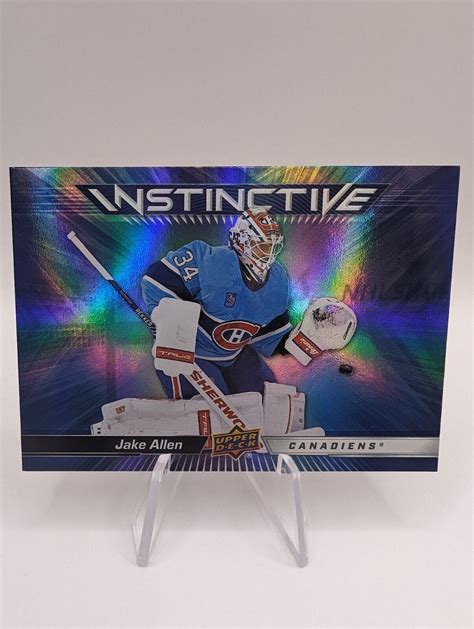 2023 24 UD Upper Deck Series 2 Instinctive IN 18 Jake Allen Montreal