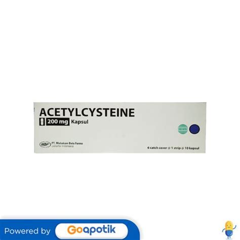 Jual ACETYLCYSTEINE MAHAKAM 200 MG BOX 60 KAPSUL Shopee Indonesia