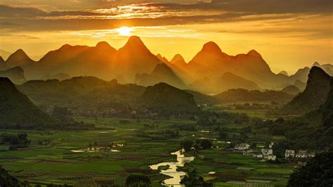 清晨 桂林山水 风景 4k高清壁纸 图片编号327302 壁纸网