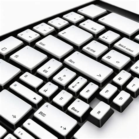 Keyboard Cartoon Vector Set White Background Isolated Premium Ai