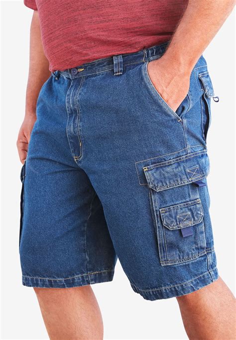 Boulder Creek® 12 Denim Cargo Shorts King Size