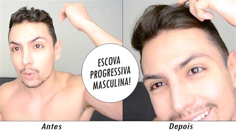 Selagem Masculino Antes E Depois - Como Fazer Escova Progressiva Masculina em Casa (Antes e Depois) - YouTube