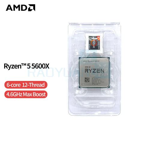 Amd Ryzen 5600x Ryzen 5000 Series Vermeer Zen 3 6 Core Ghz Socket Am4 65w None Integrated