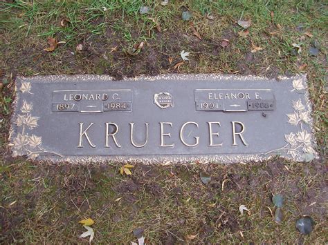 Eleanor Agnes Etzler Krueger 1901 1988 Find A Grave Gedenkplek