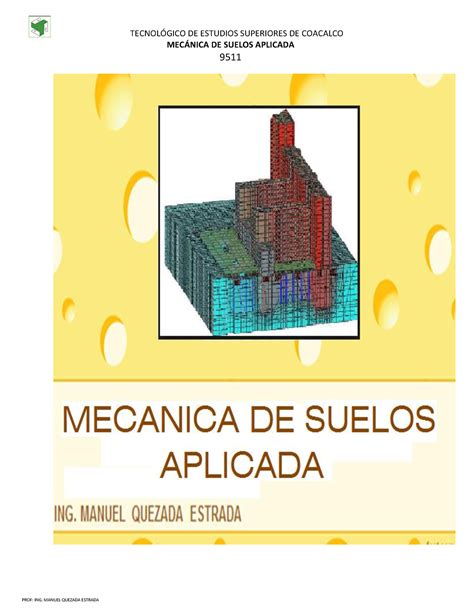 Encuadre Mec Nica Suelos Aplicada Mecnica De Suelos Aplicada