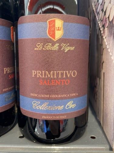 Le Belle Vigne Collezione Oro Primitivo Vivino US