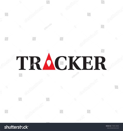 tracker technology logo design vector stock vector royalty