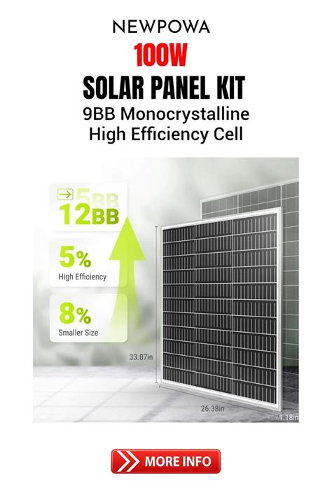 Newpowa Bifacial W V Solar Panels Bb Monocrystalline Watt