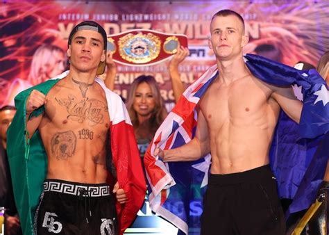 Photos Oscar Valdez Liam Wilson Seniesa Estrada Yokasta Valle Weigh