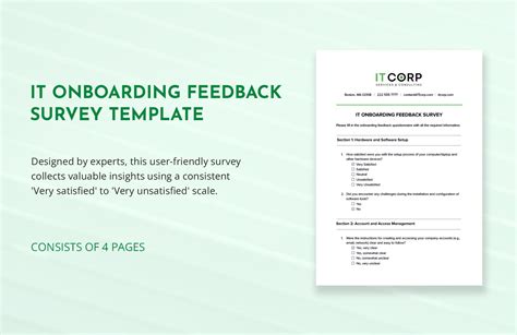 Employee Onboarding Survey Template in Word, Pages, Google Docs ...