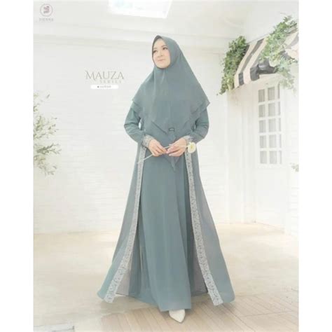 Jual Gamis Syari Cerutybabydoll Terbaru Mauza Syari Khimar Gamis Set