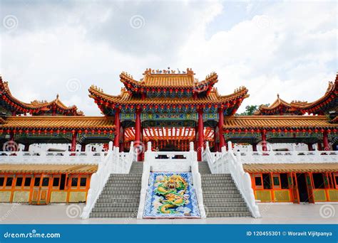 Thean Hou Temple Decorated with Red Chinese Lanterns Kuala Lumpur ...