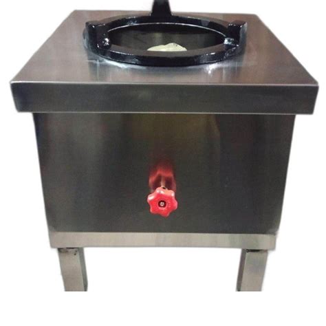 Stainless Steel Single Burner Chinese Cooking Range 1 At Rs 11000 In