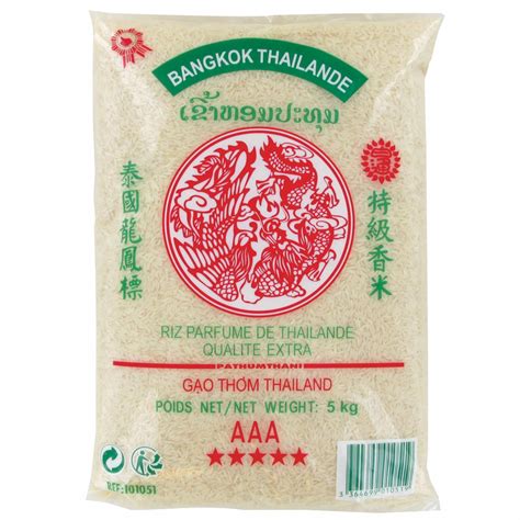 Riz Thai parfumé qualité premium GAO THOM Marque Dragon Phenix