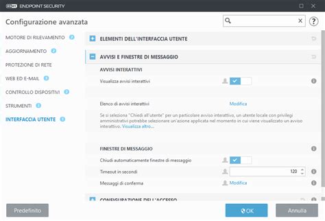 Avvisi Interattivi ESET Endpoint Security Guida On Line ESET