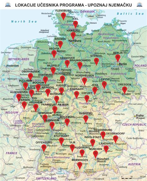 Nemacka Mapa Sa Gradovima - Cycling Holidays In Rhineland Palatinate And Saarland Cycling With ...