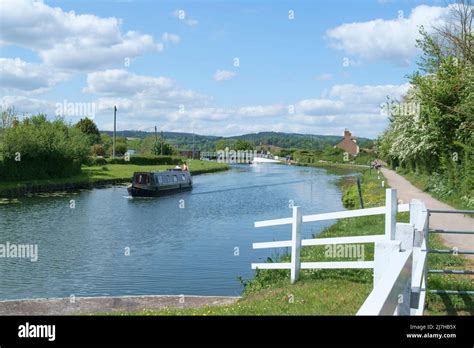 The Severn And Gloucester Canal At Purton Gloucestershire UK Stock