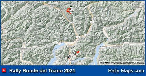 Streckenverlauf Rally Ronde Del Ticino Srm Rallyekarte De