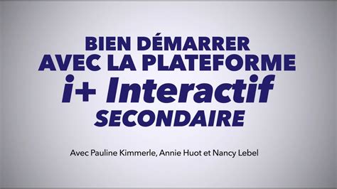 ERPI Formation Bien démarrer avec i Interactif YouTube