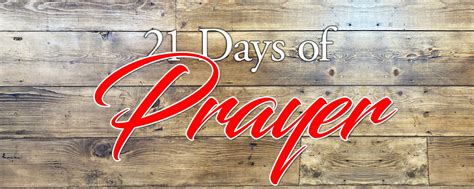 21 Days of Prayer