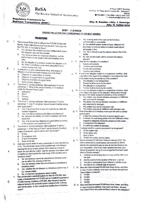 Pw Resa Rfbt Lecture Notes 1 10 Accountancy Studocu