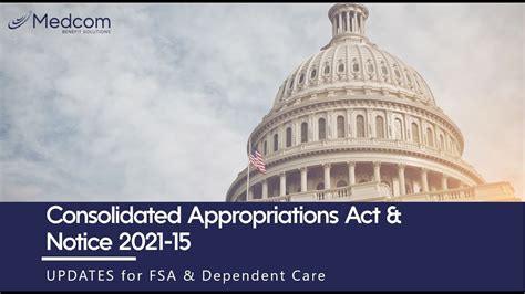 More Updates For The Consolidated Appropriations Act 2021 Youtube