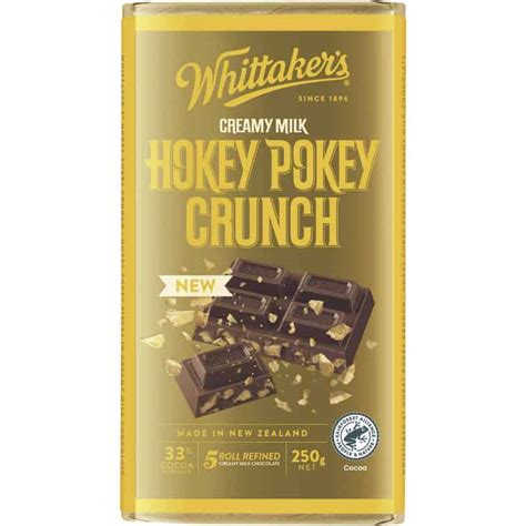 Buy Whittakers Creamy Milk Hokey Pokey Crunch Chocolate Bar 250g